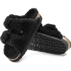 Dames Birkenstock Plateau-Arizona Big Buckle Lamsvel