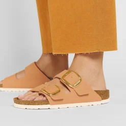 Dames Birkenstock Twee Riemen-Arizona Big Buckle Rivet Logo