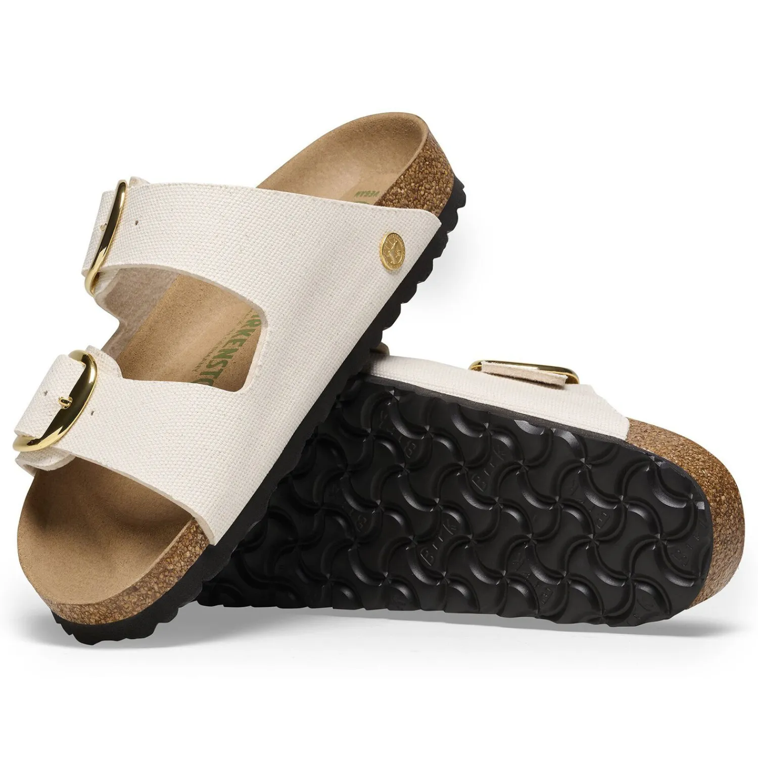 Dames Birkenstock Twee Riemen-Arizona Big Buckle Rivet Logo