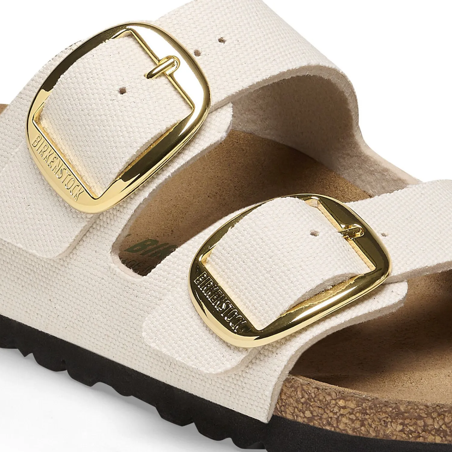 Dames Birkenstock Twee Riemen-Arizona Big Buckle Rivet Logo