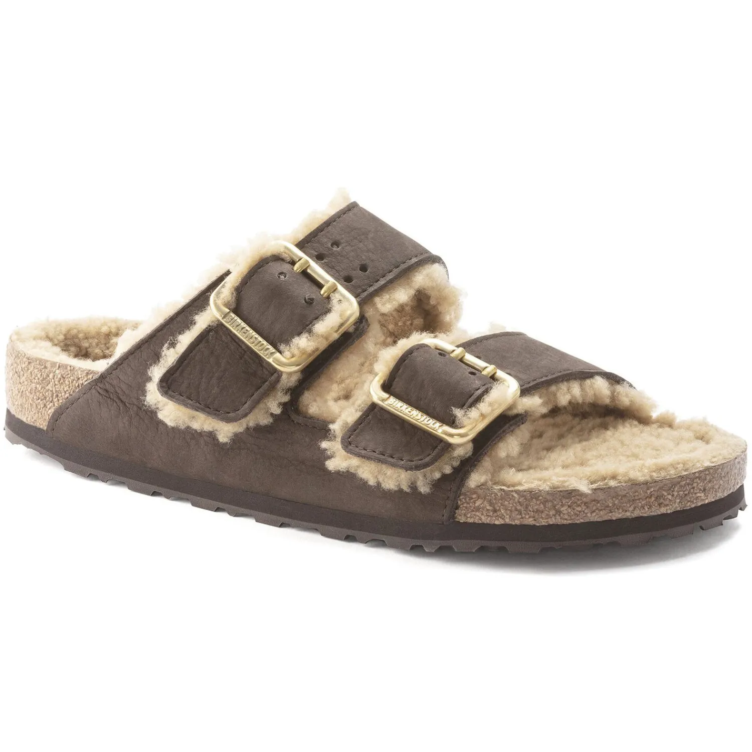 Heren Birkenstock Twee Riemen-Arizona Bold Shearling