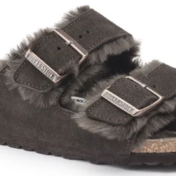 Heren Birkenstock Twee Riemen-Arizona Lamsvel