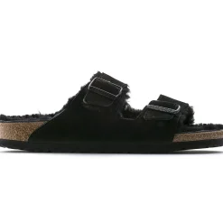 Heren Birkenstock Twee Riemen-Arizona Lamsvel