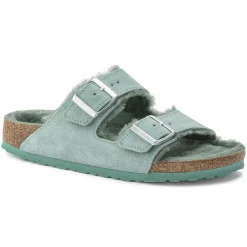 Dames Birkenstock Twee Riemen-Arizona Lamsvel