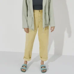 Dames Birkenstock Twee Riemen-Arizona Lamsvel