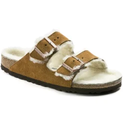 Heren Birkenstock Twee Riemen-Arizona Lamsvel