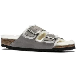 Heren Birkenstock Twee Riemen-Arizona Lamsvel