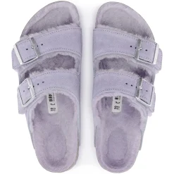 Dames Birkenstock Twee Riemen-Arizona Lamsvel