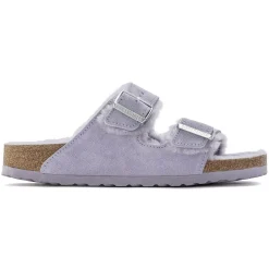 Dames Birkenstock Twee Riemen-Arizona Lamsvel