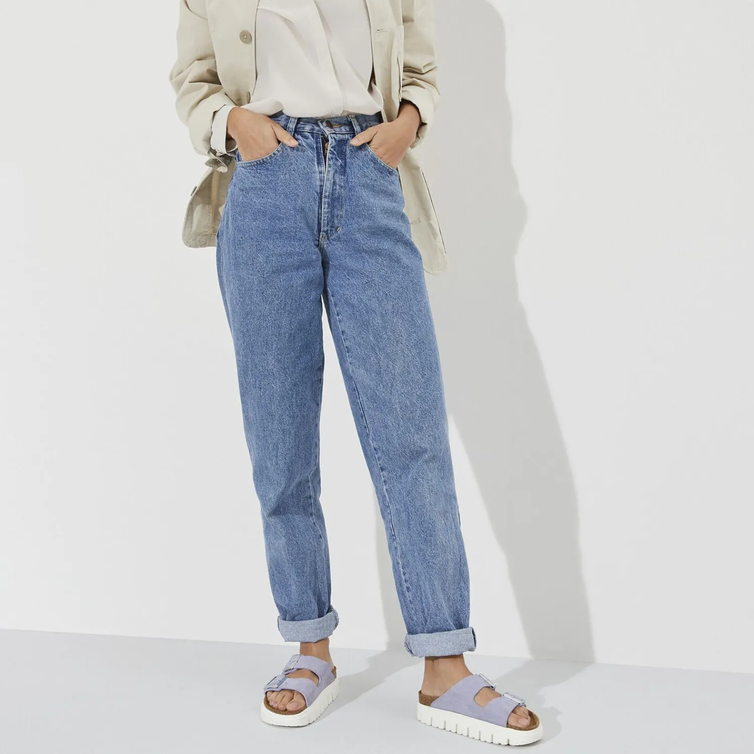 Dames Birkenstock Plateau-Arizona Pap Chunky