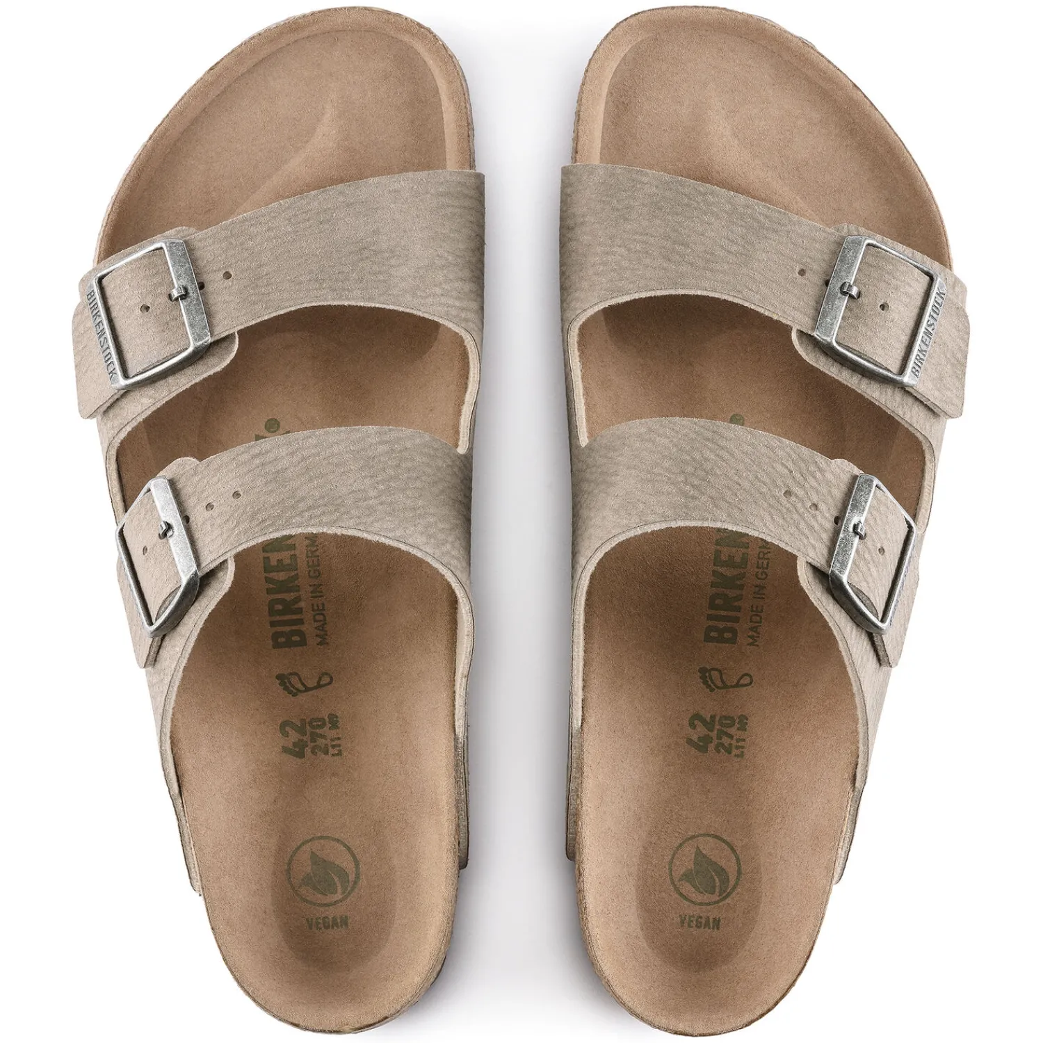Heren Birkenstock Twee Riemen-Arizona Veganistisch