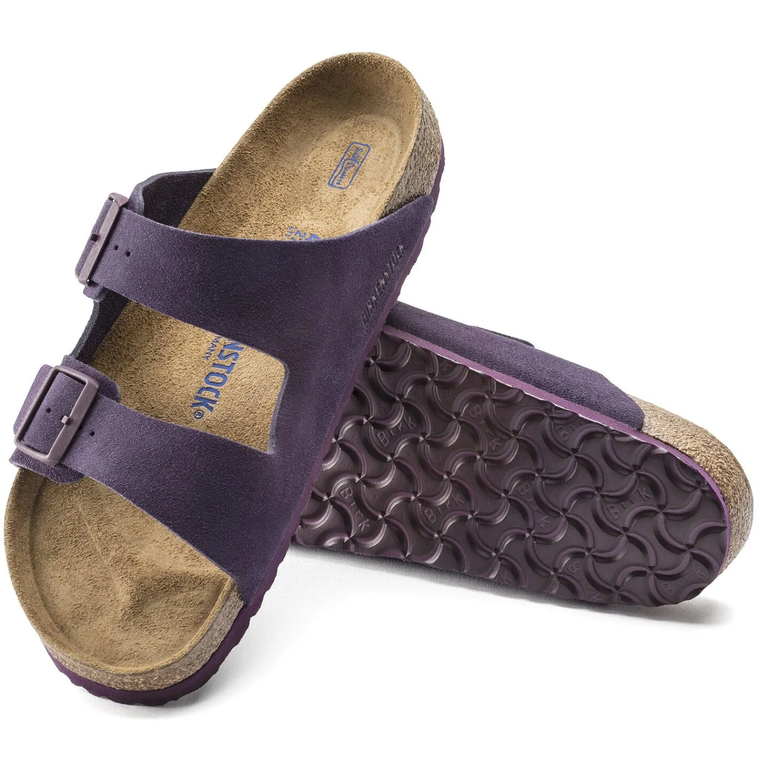 Heren Birkenstock Twee Riemen-Arizona Zacht Voetbed