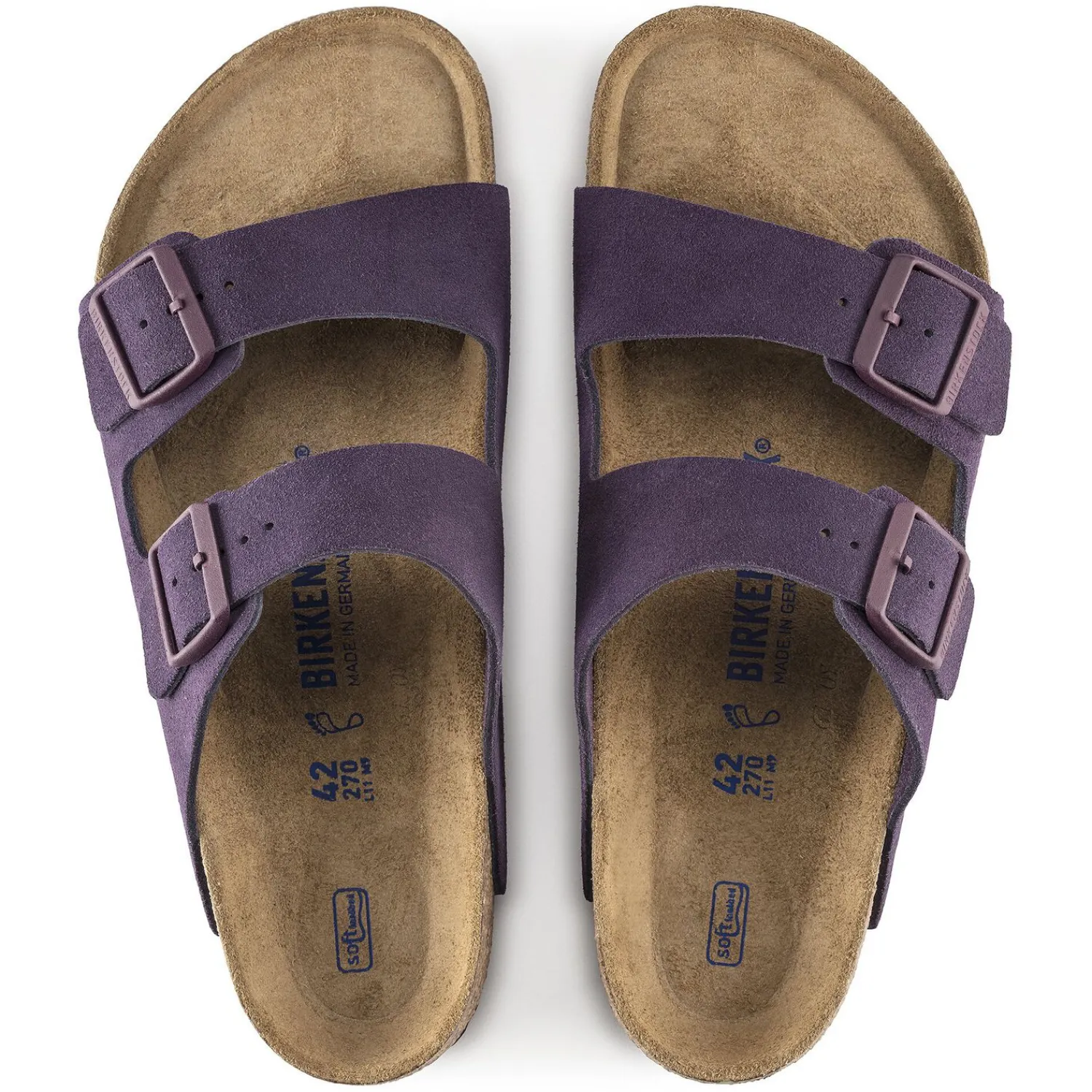 Heren Birkenstock Twee Riemen-Arizona Zacht Voetbed