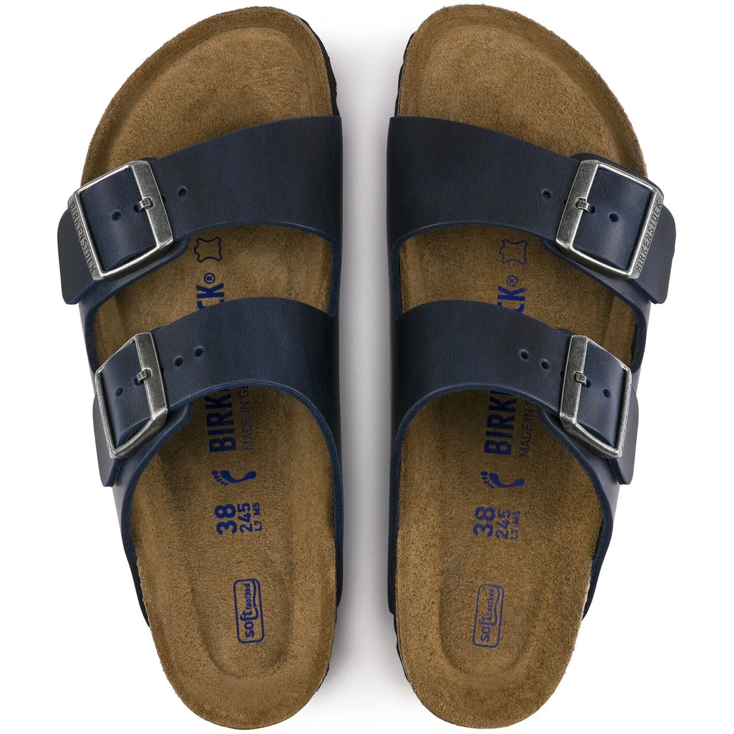 Heren Birkenstock Twee Riemen-Arizona Zacht Voetbed