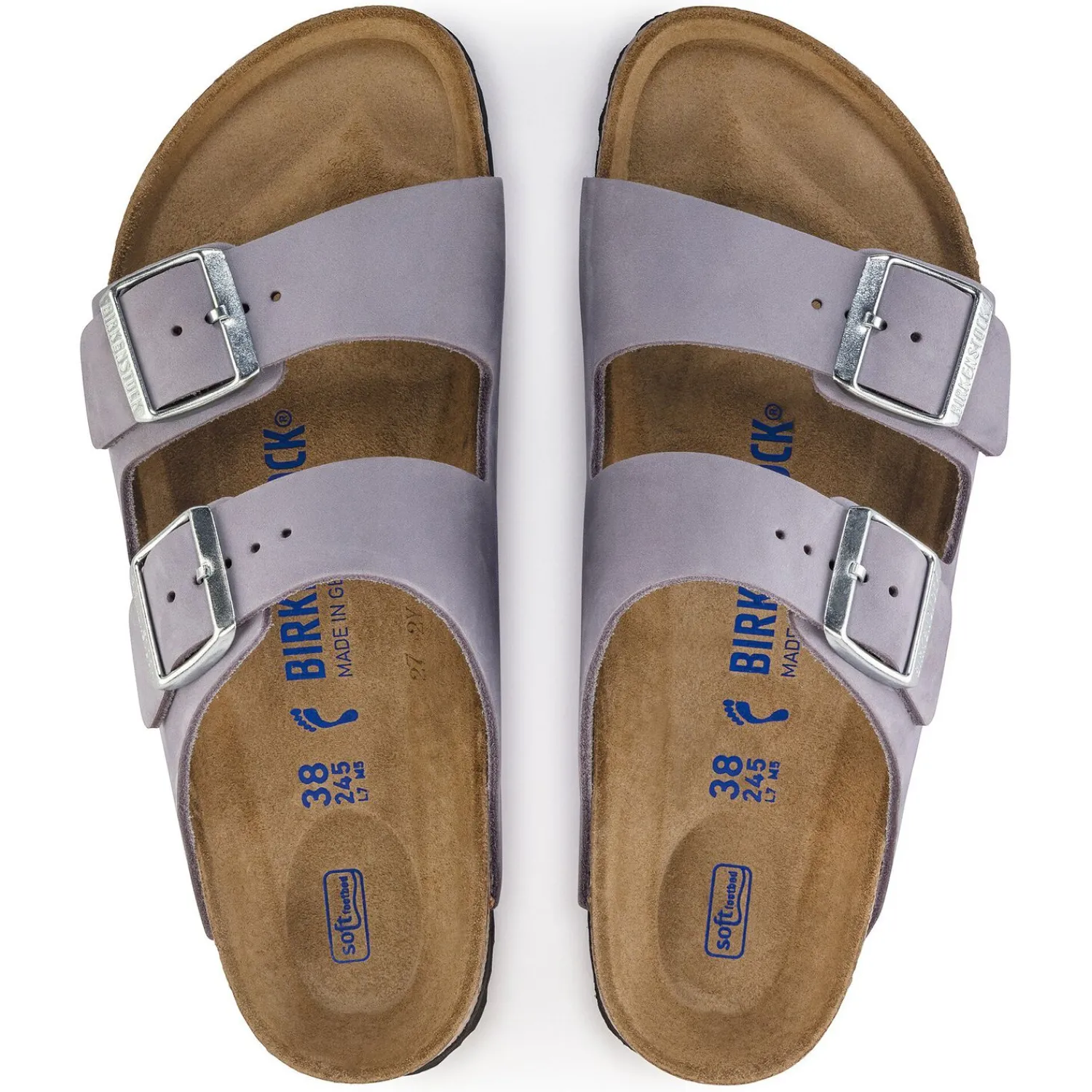 Dames Birkenstock Twee Riemen-Arizona Zacht Voetbed