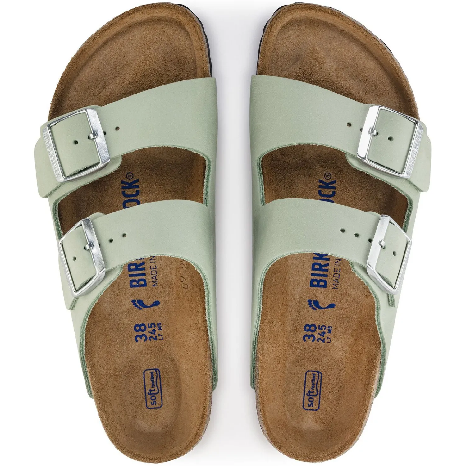 Dames Birkenstock Twee Riemen-Arizona Zacht Voetbed