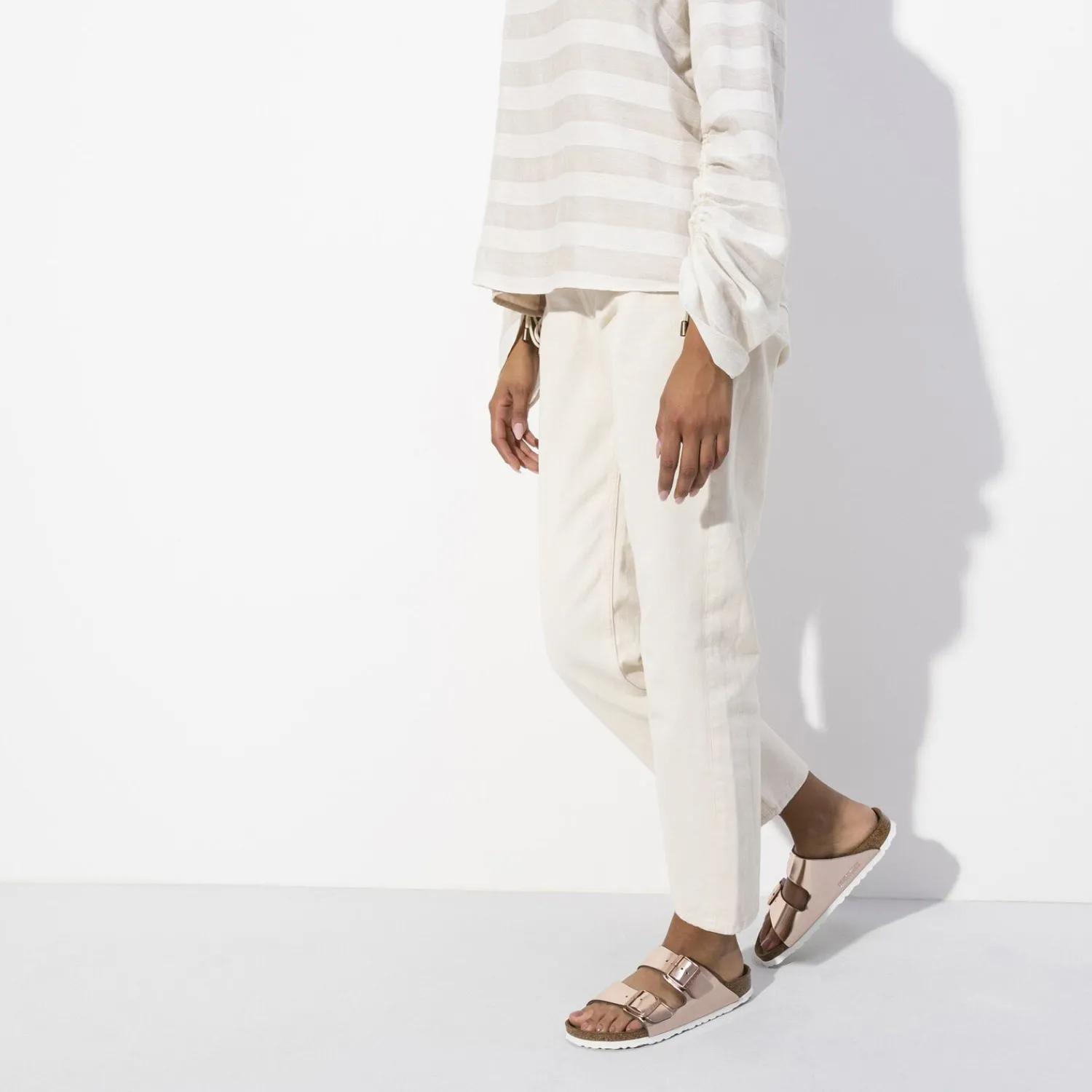 Dames Birkenstock Twee Riemen-Arizona Zacht Voetbed