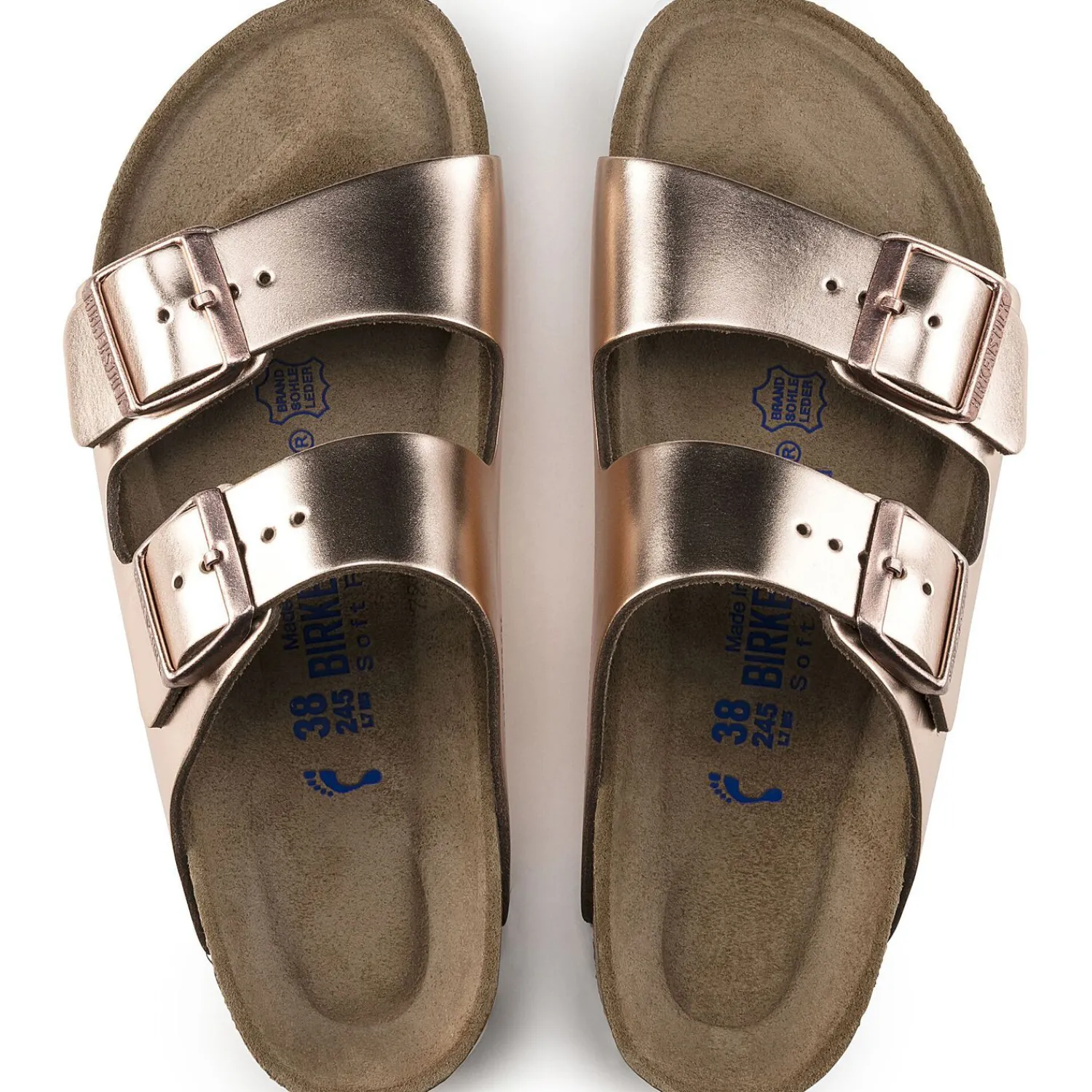Dames Birkenstock Twee Riemen-Arizona Zacht Voetbed