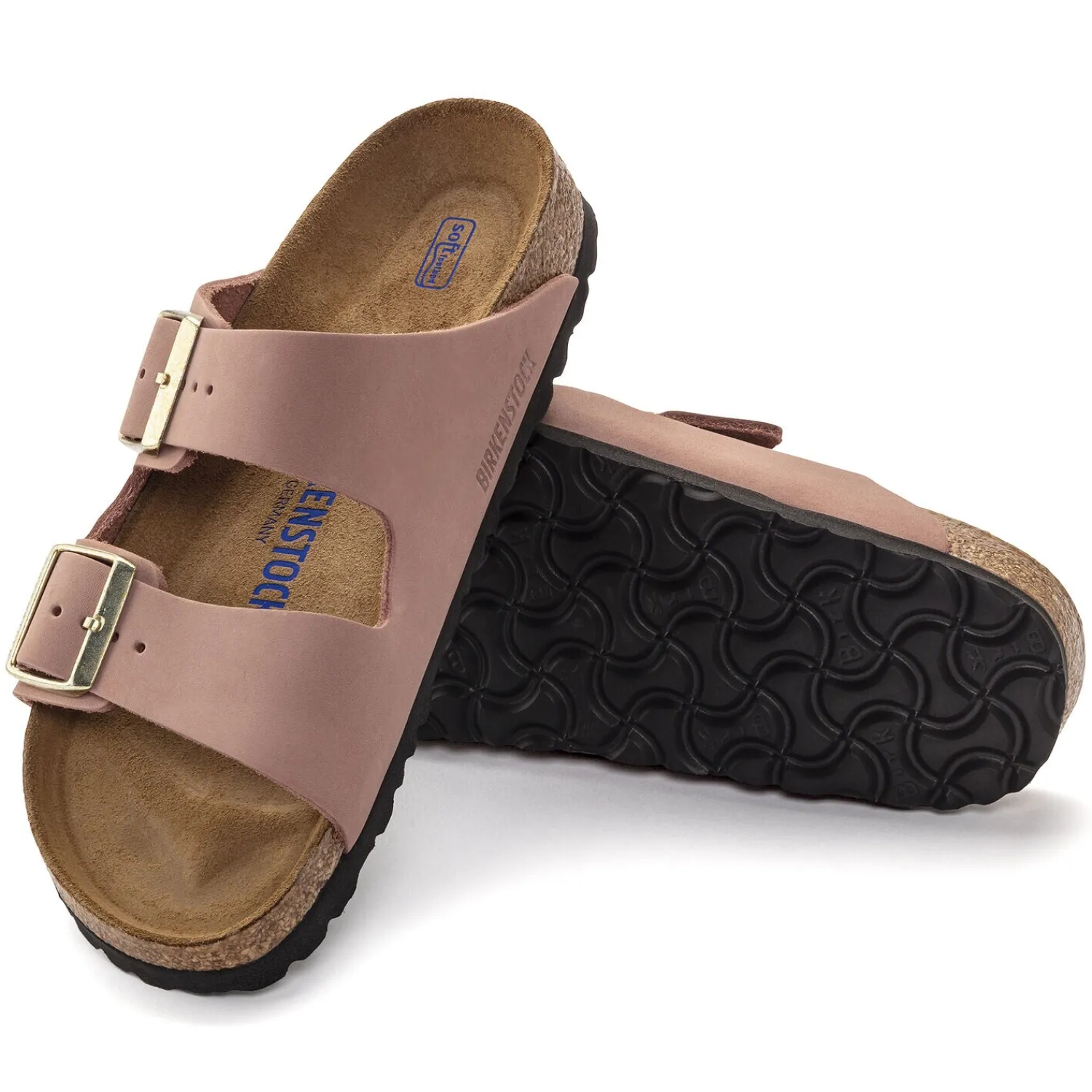 Dames Birkenstock Twee Riemen-Arizona Zacht Voetbed