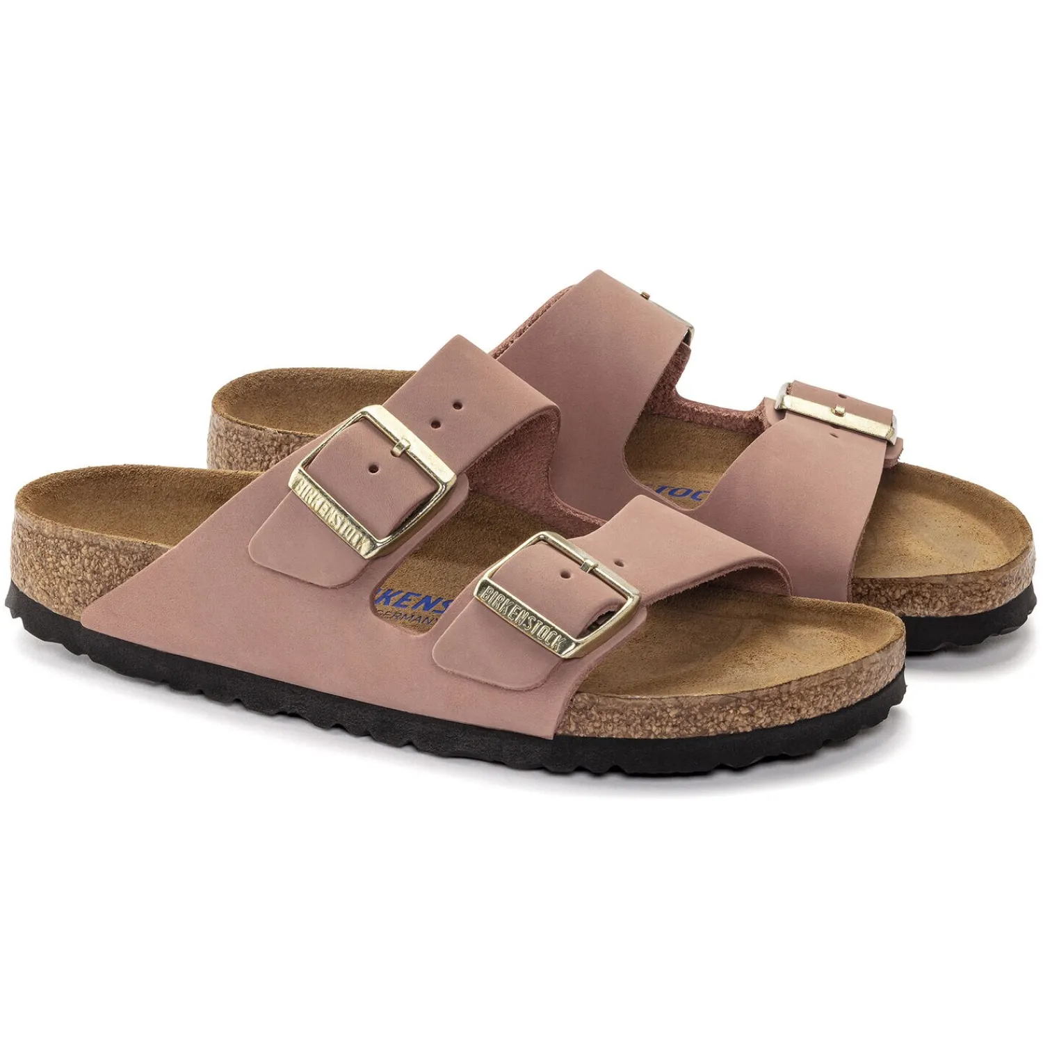 Dames Birkenstock Twee Riemen-Arizona Zacht Voetbed