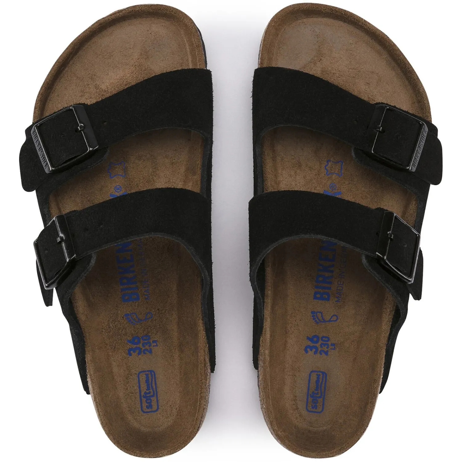 Heren Birkenstock Twee Riemen-Arizona Zacht Voetbed