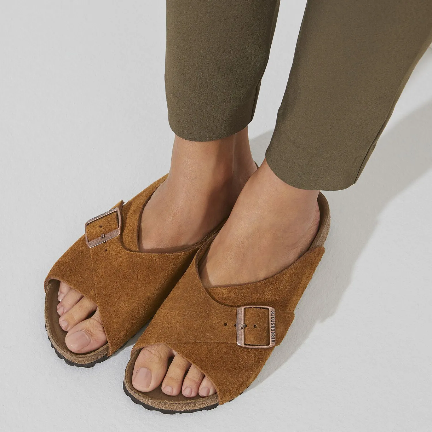 Dames Birkenstock Een Riem-Arosa Zacht Voetbed