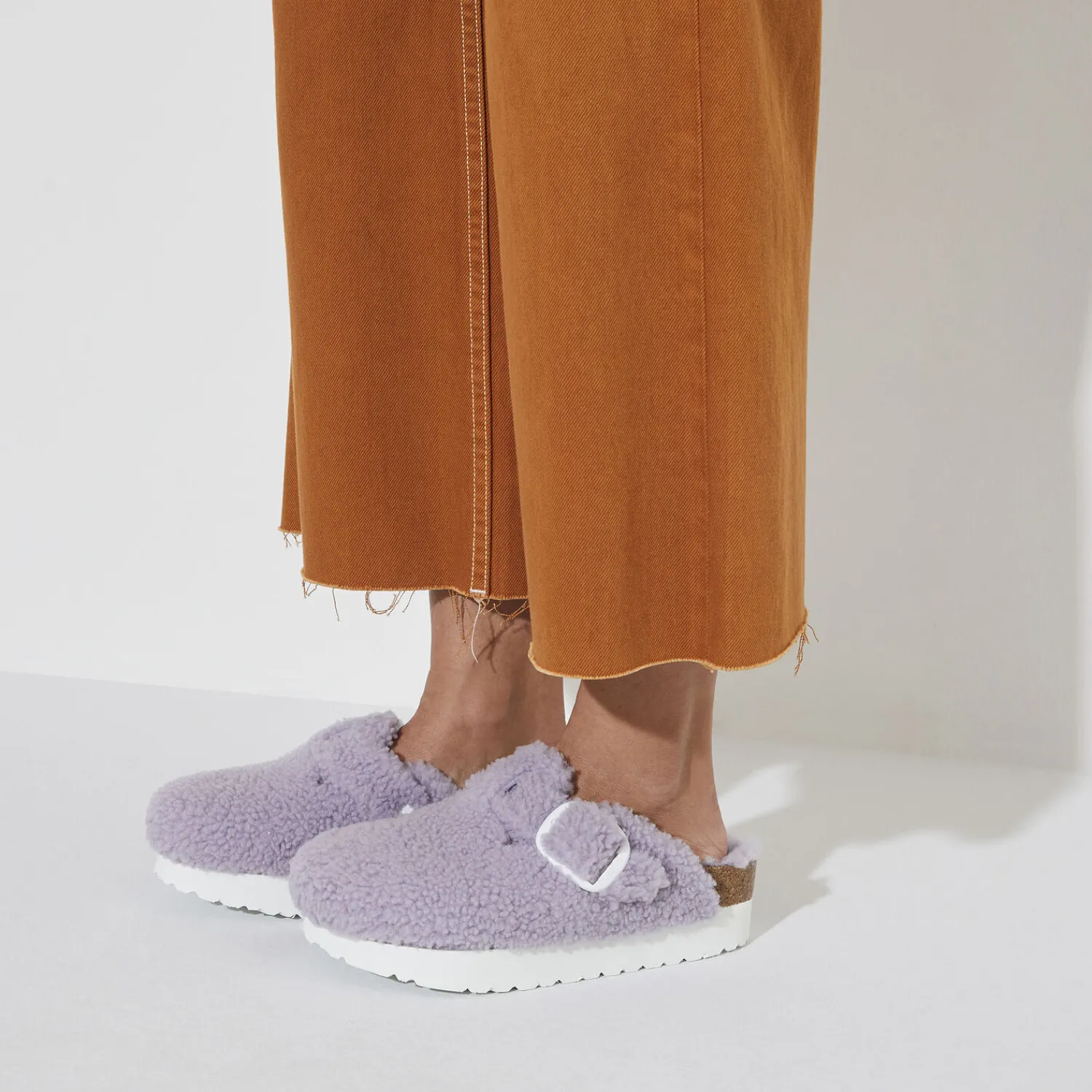 Dames Birkenstock Klompen En Muilen-Boston Big Buckle Platform