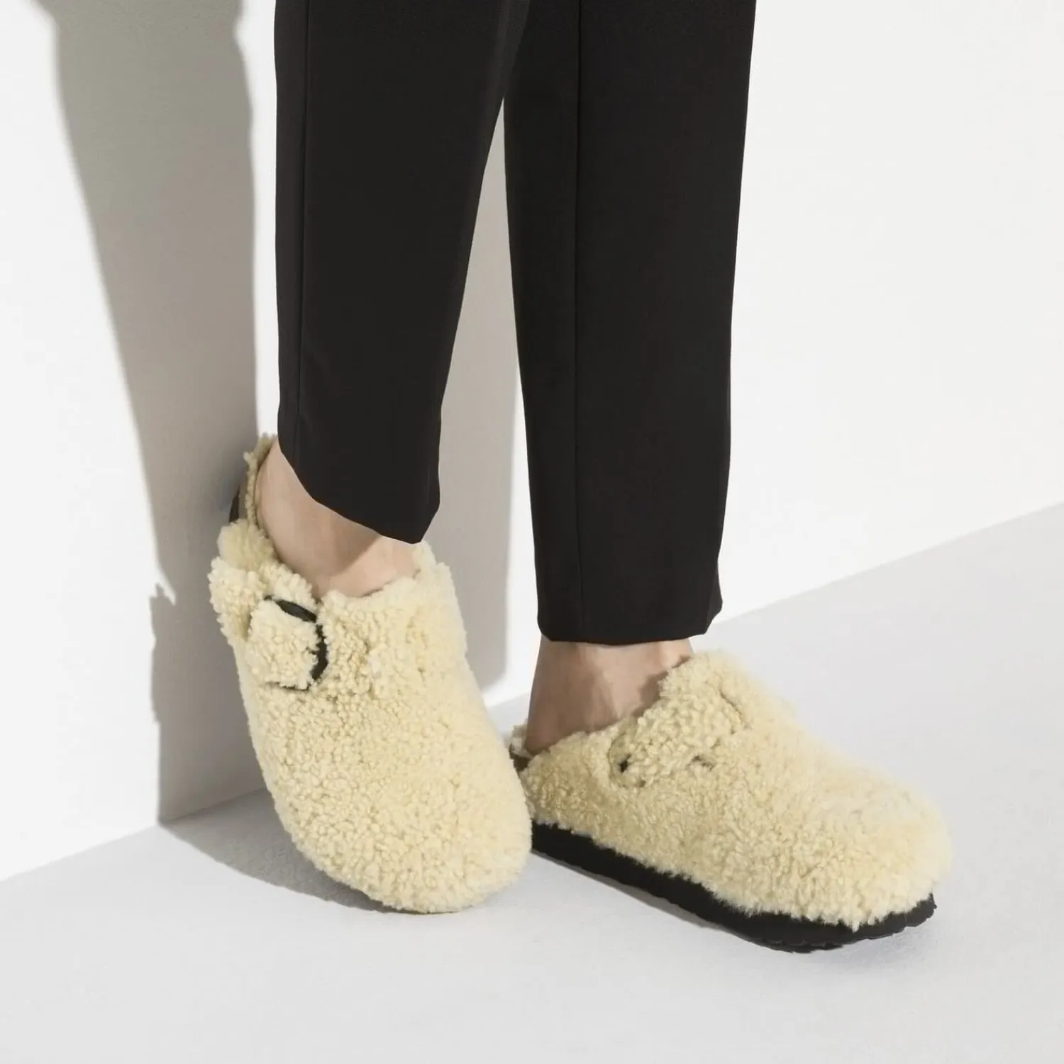 Dames Birkenstock Klompen En Muilen-Boston Big Buckle Platform