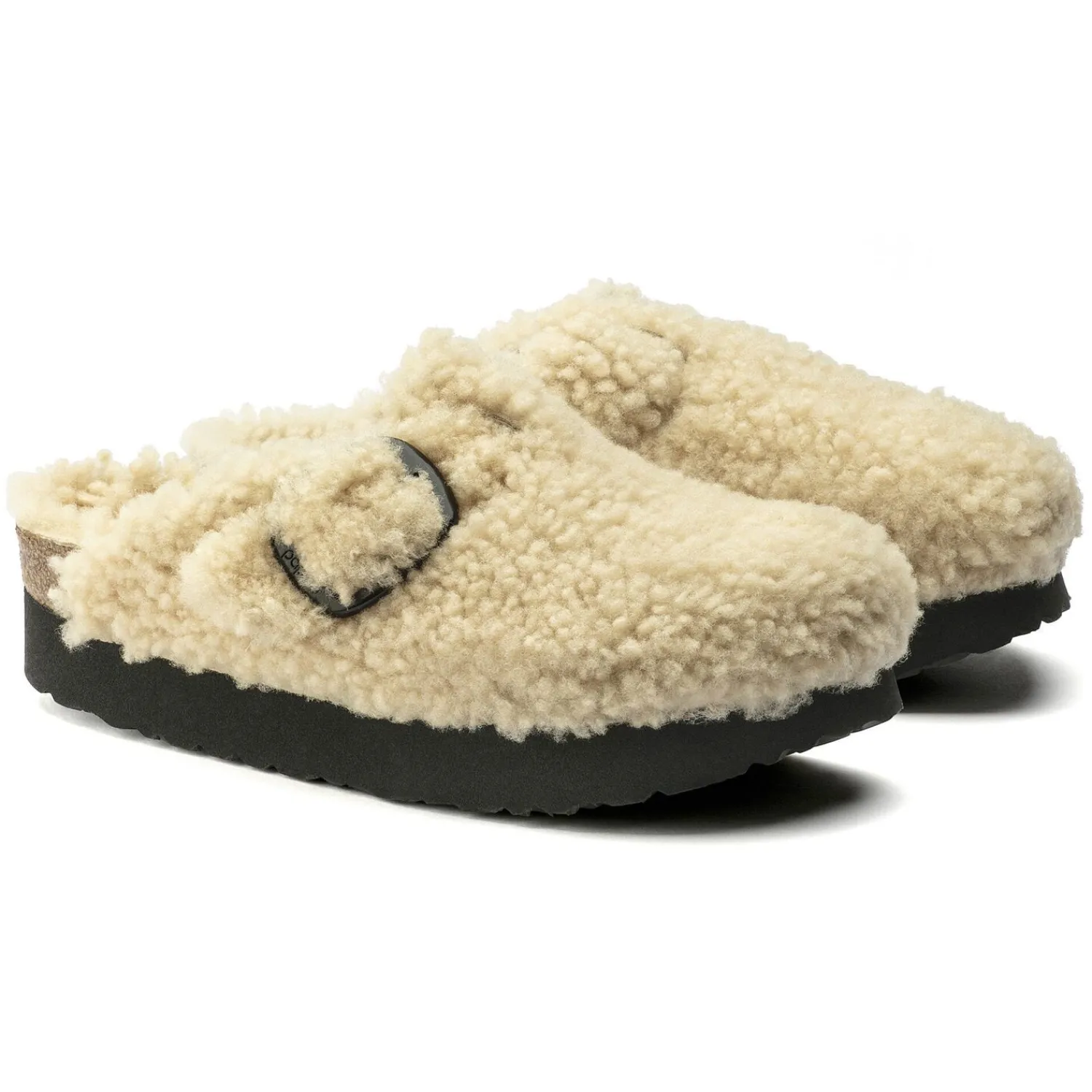 Dames Birkenstock Klompen En Muilen-Boston Big Buckle Platform