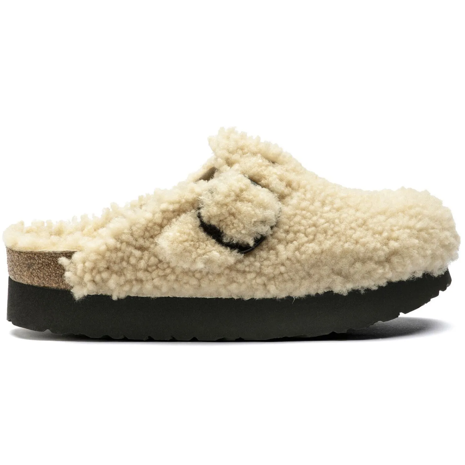 Dames Birkenstock Klompen En Muilen-Boston Big Buckle Platform