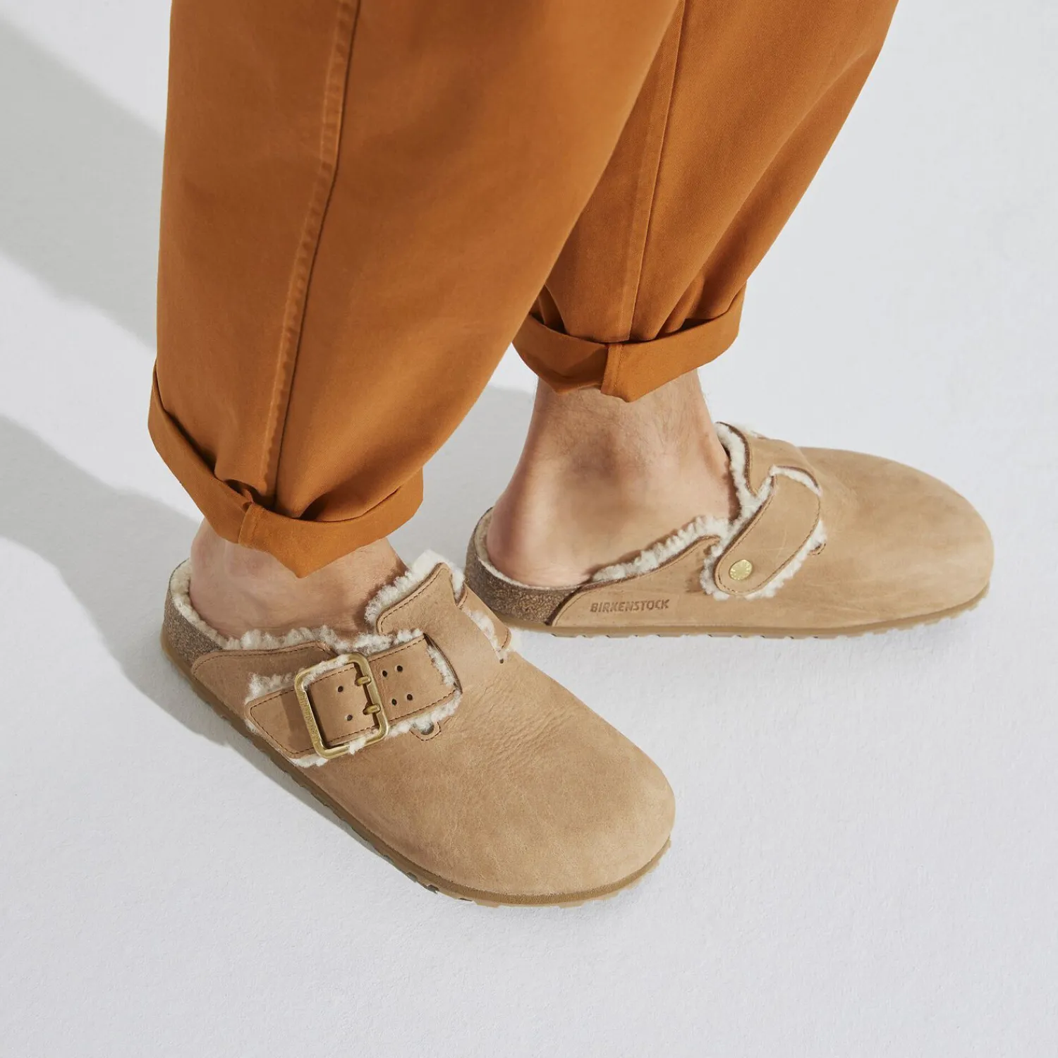 Heren Birkenstock Klompen En Muilen-Boston Bold Shearling