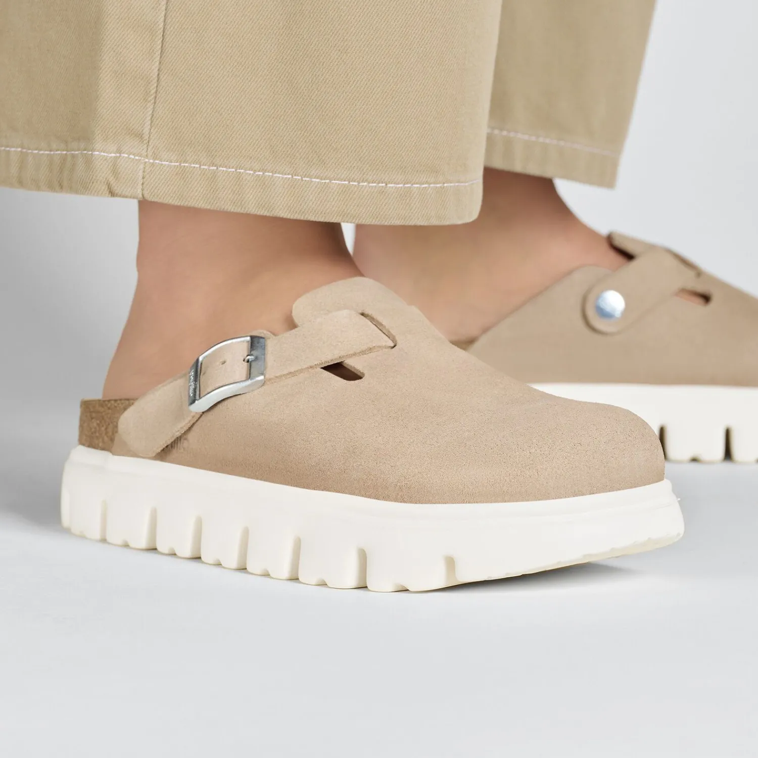 Dames Birkenstock Klompen En Muilen-Boston Chunky