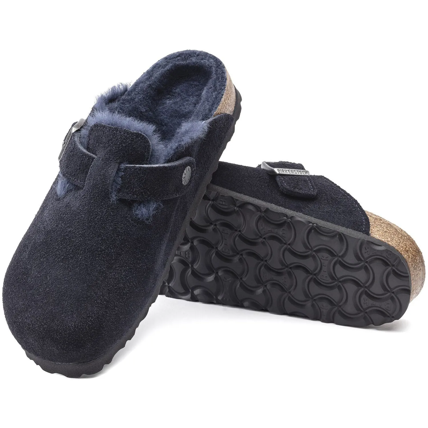 Heren Birkenstock Klompen En Muilen-Boston Lamsvel
