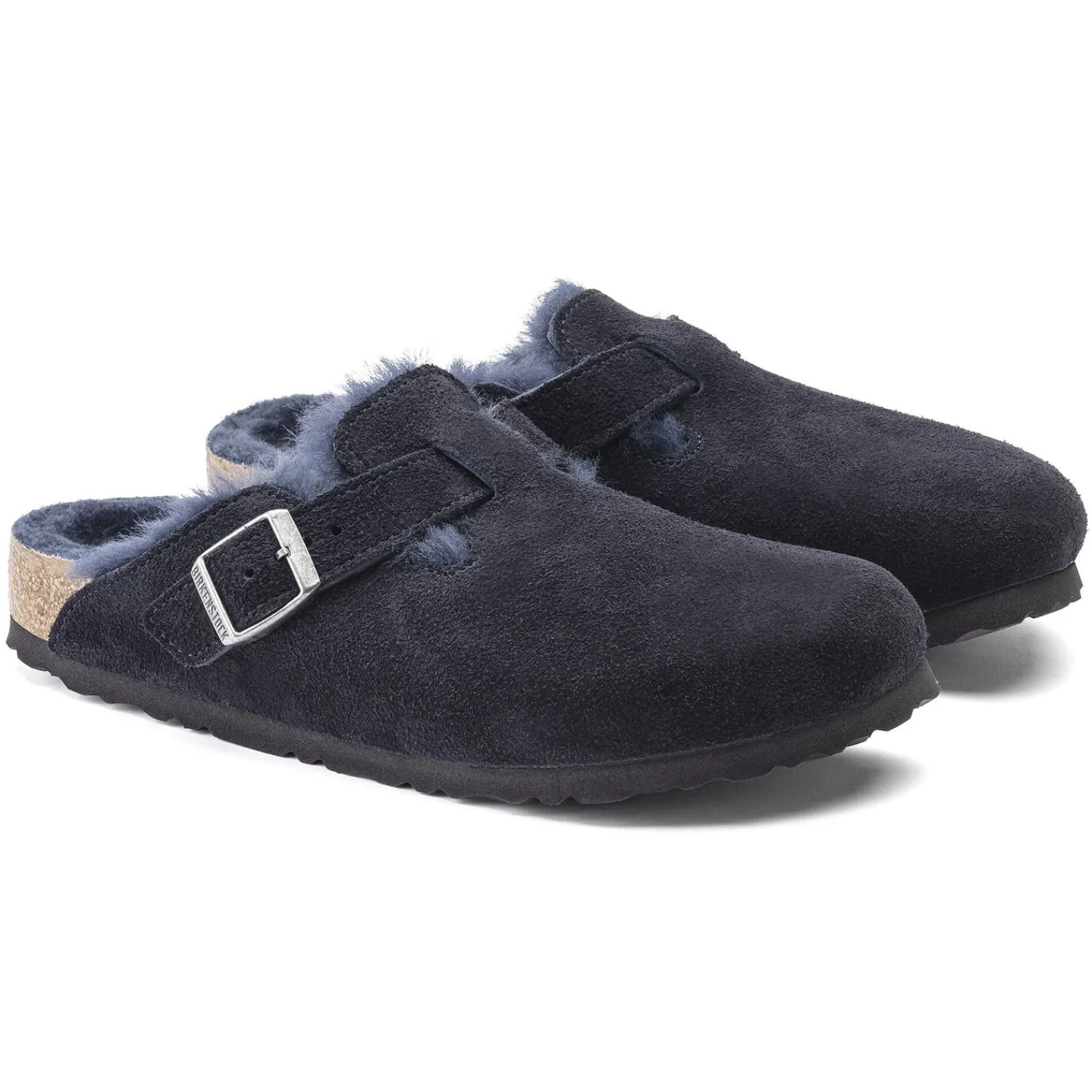 Heren Birkenstock Klompen En Muilen-Boston Lamsvel