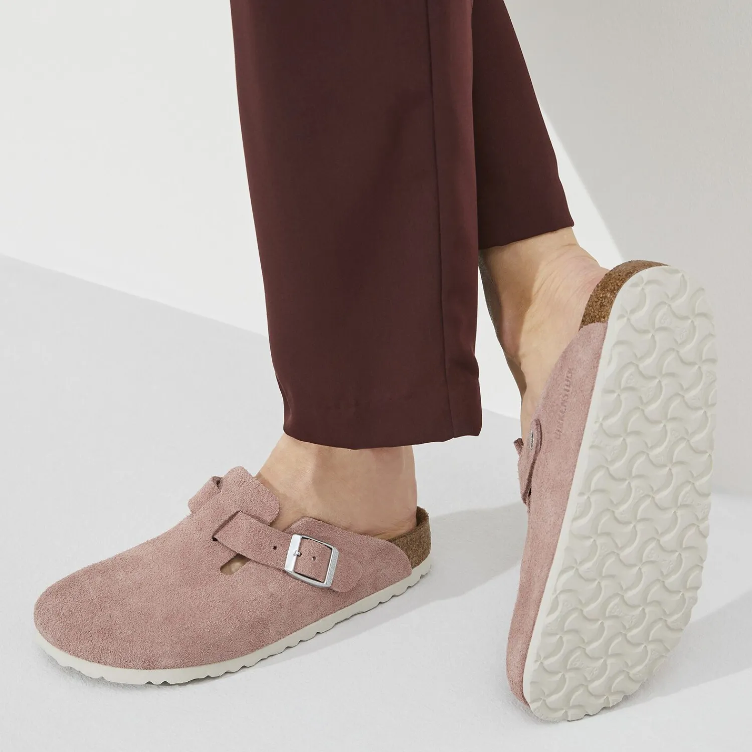 Dames Birkenstock Klompen En Muilen-Boston Zacht Voetbed