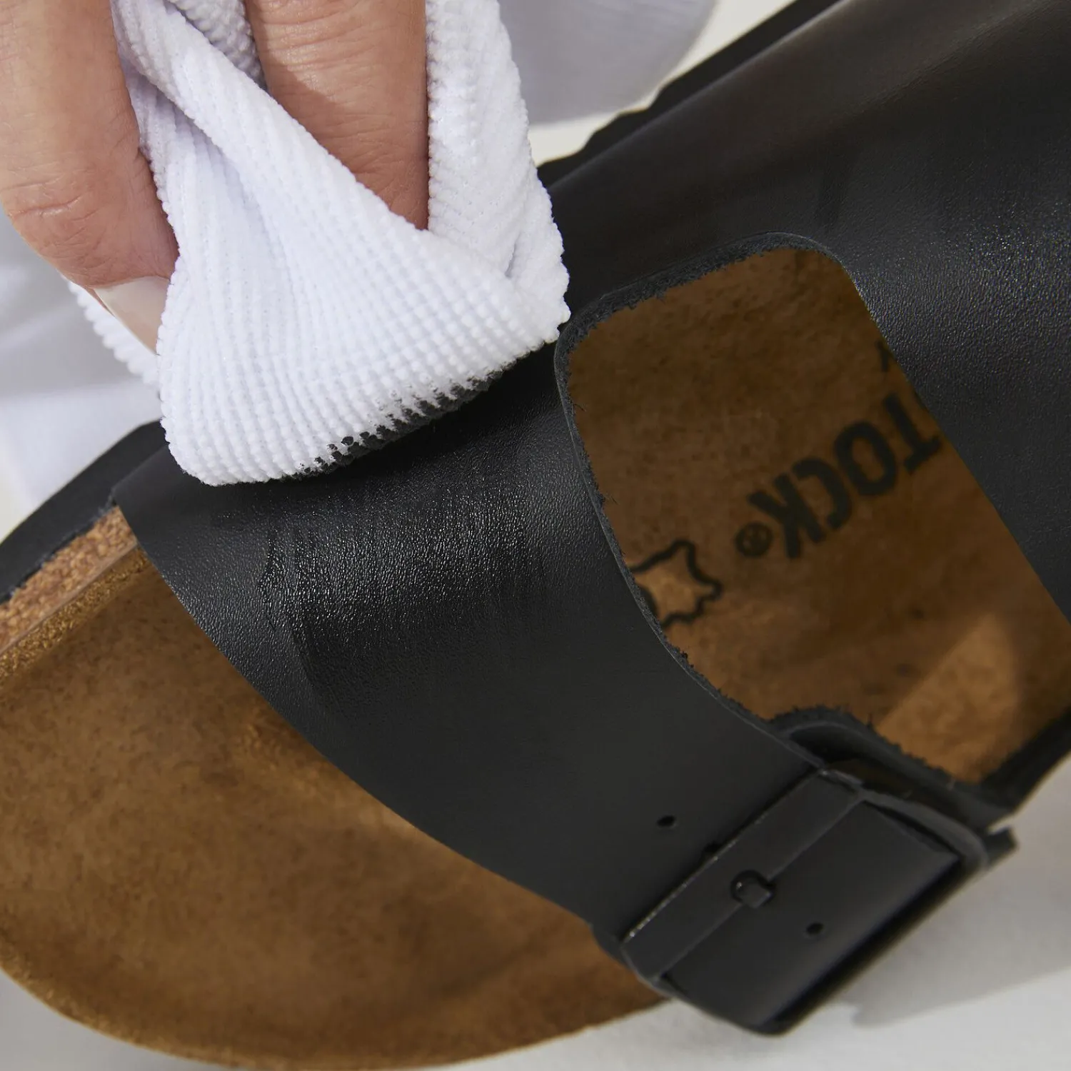 Dames Birkenstock Schoenonderhoud-Brilliant Cream Zwart