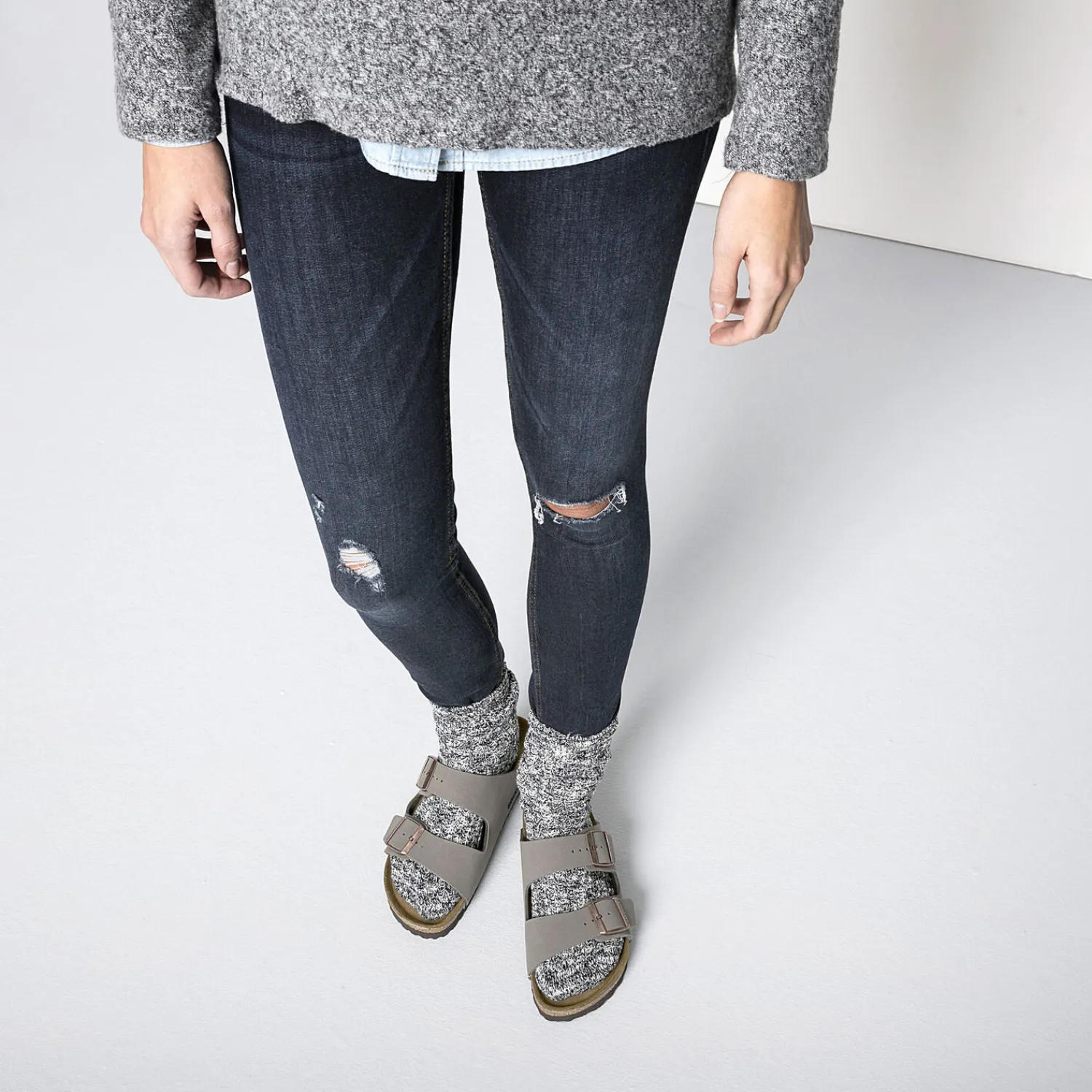 Heren Birkenstock Sokken-Cotton Slub Dames