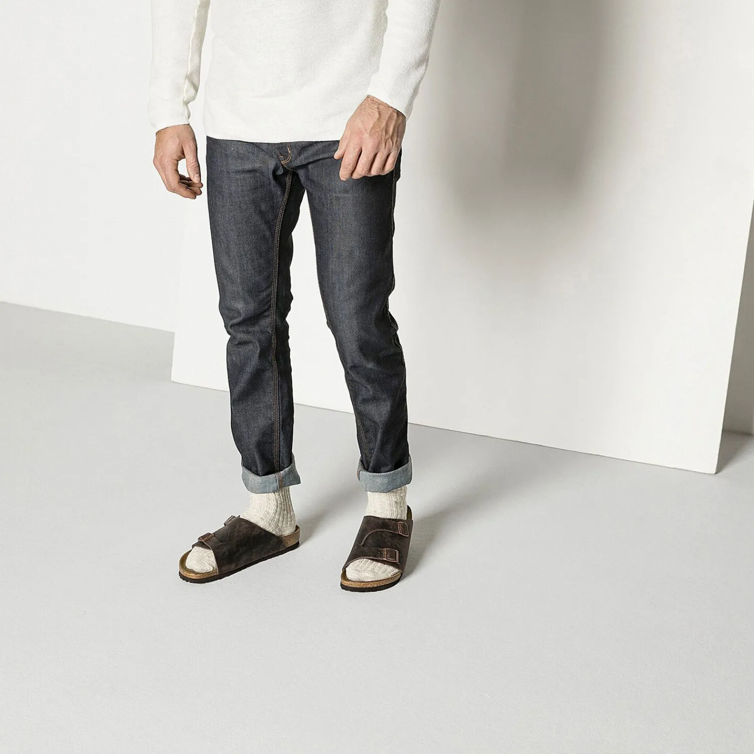Heren Birkenstock Sokken-Cotton Slub Heren