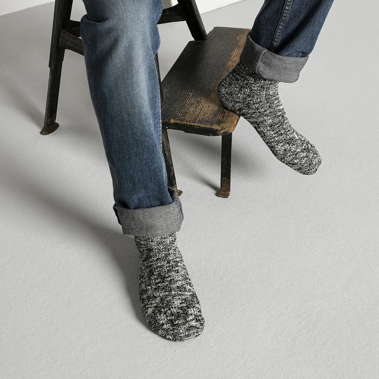 Heren Birkenstock Sokken-Cotton Slub Heren