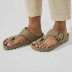 Dames Birkenstock Teensandalen En -Slippers-Gizeh Vegan Big Buckle