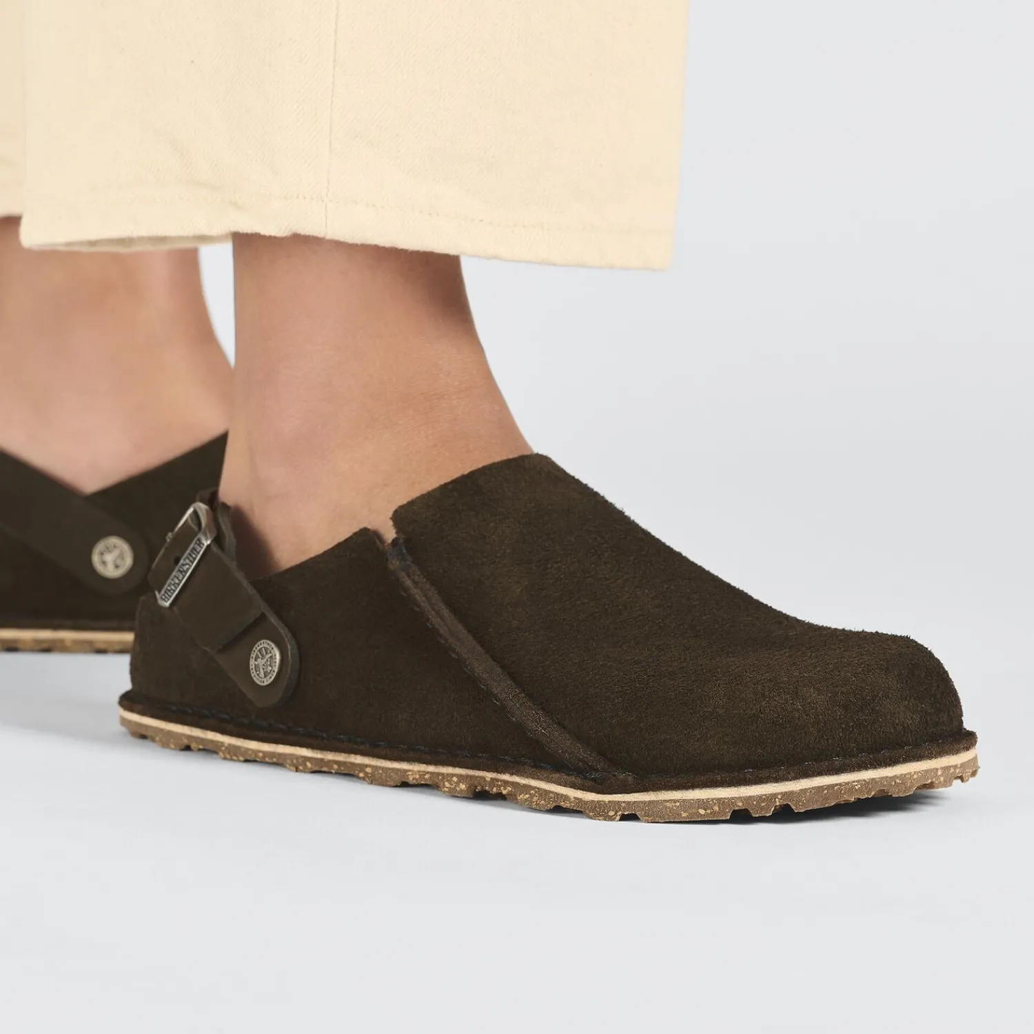 Heren Birkenstock Pantoffels-Lutry Premium Suede