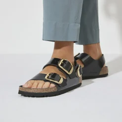 Dames Birkenstock Met Hielriem-Milano Big Buckle