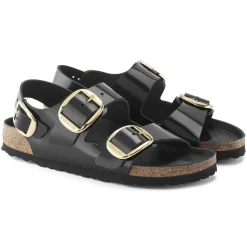 Dames Birkenstock Met Hielriem-Milano Big Buckle