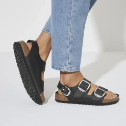 Dames Birkenstock Met Hielriem-Milano Big Buckle