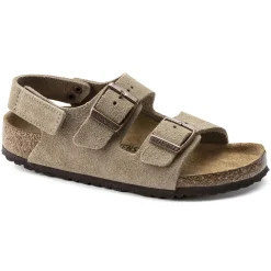 Kinderen Birkenstock Klittenbandsandalen-Milano Hl Suede Kids