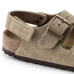 Kinderen Birkenstock Klittenbandsandalen-Milano Hl Suede Kids