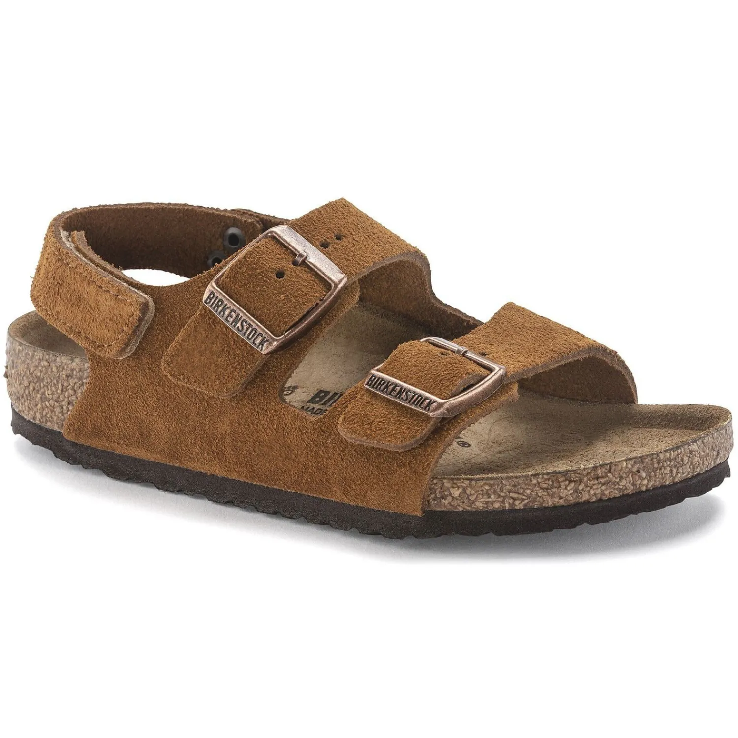 Kinderen Birkenstock Klittenbandsandalen-Milano Hl Suede Kids