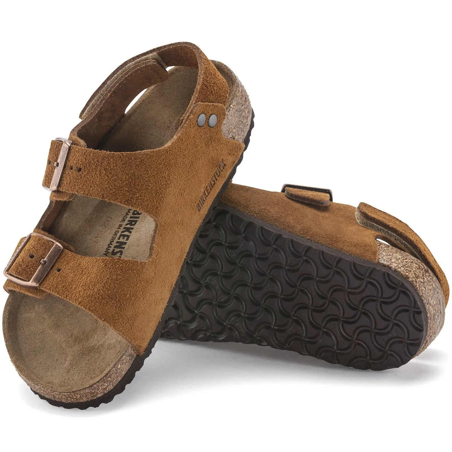 Kinderen Birkenstock Klittenbandsandalen-Milano Hl Suede Kids
