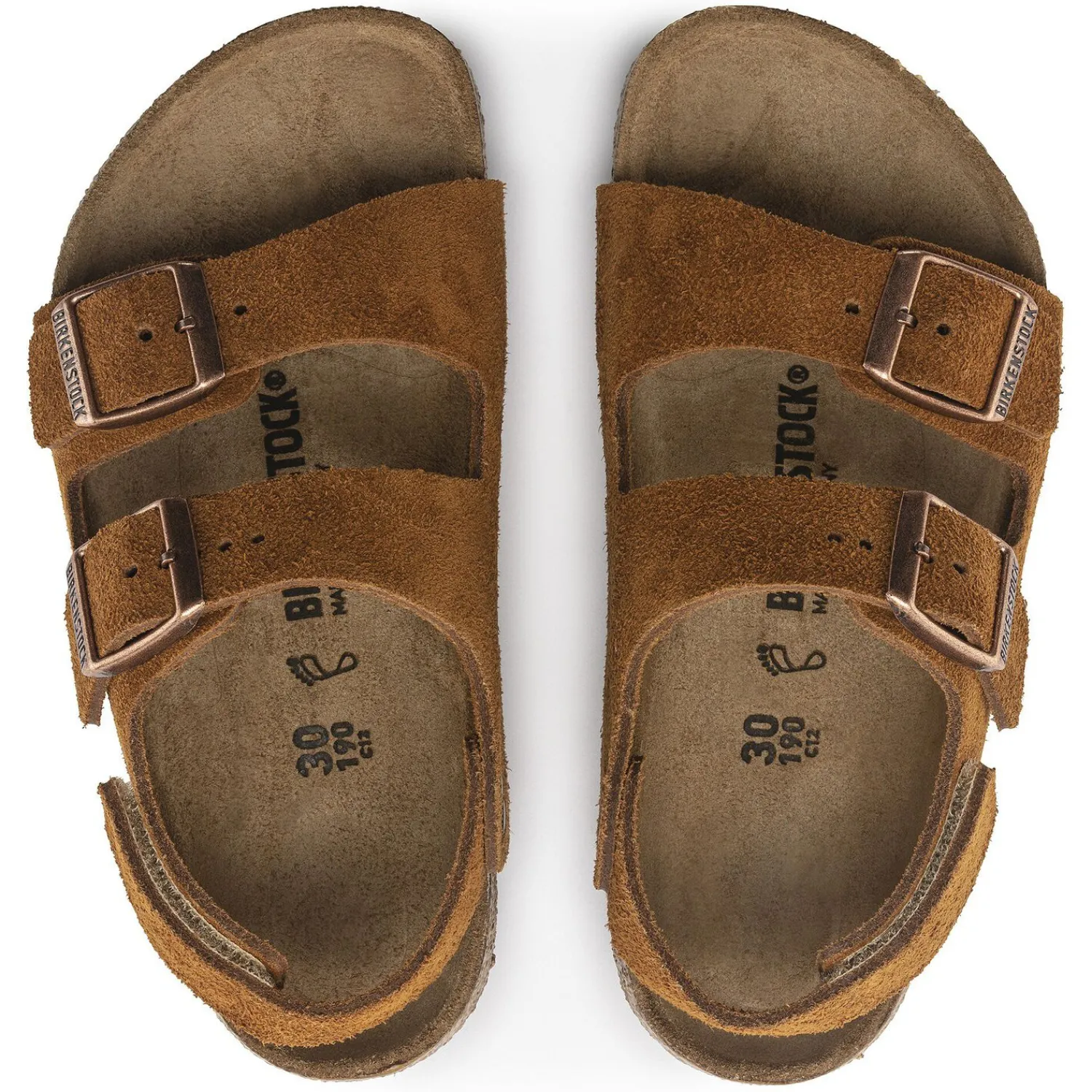 Kinderen Birkenstock Klittenbandsandalen-Milano Hl Suede Kids
