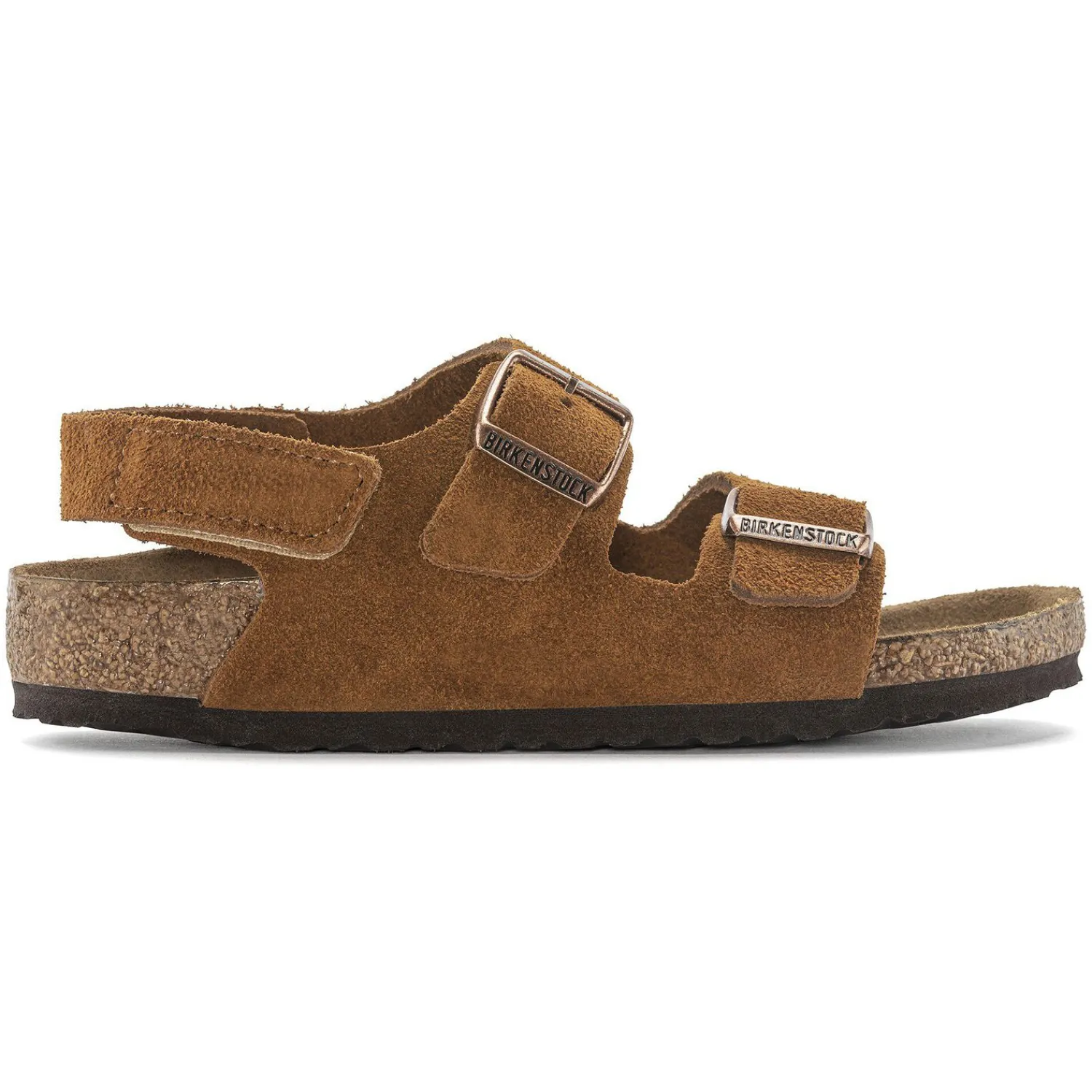 Kinderen Birkenstock Klittenbandsandalen-Milano Hl Suede Kids